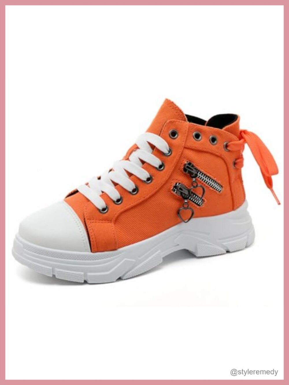 High Top Canvas Sneakers | Walking Athletic Shoes Lace-Up
